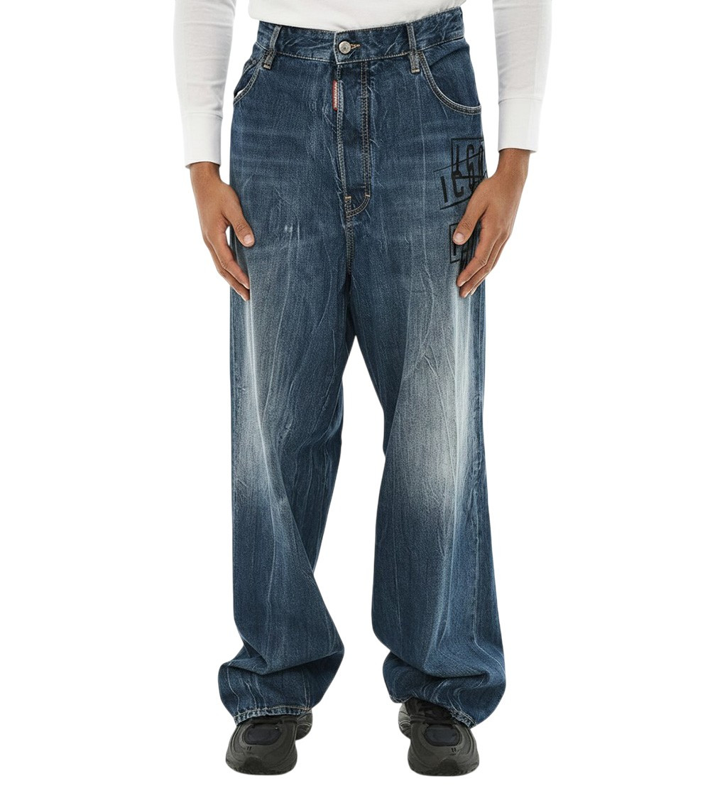 Navy Blue Mid Rise Jeans