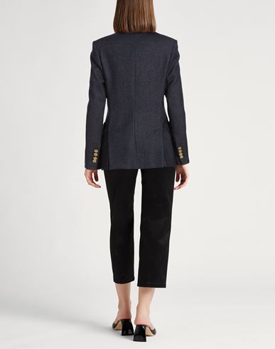 Woman Blazer Navy Size 2 Wool, Cotton, Cashmere, Elastane