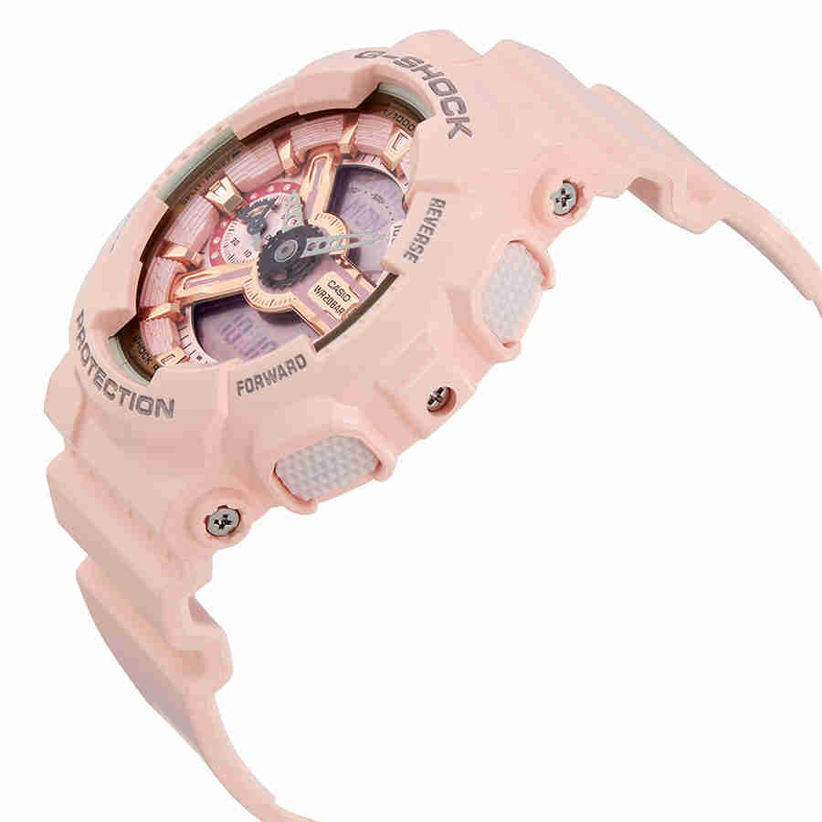 G-Shock Digital Dial Pink Resin Ladies Watch GMAS110MP-4A1