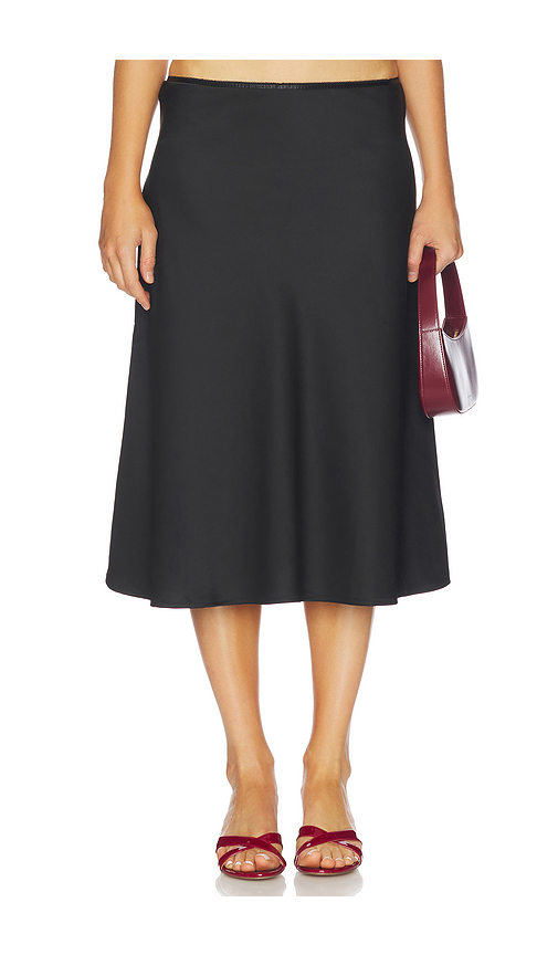 Runaway The Label Leanna Midi Skirt in Black. - L also in XS