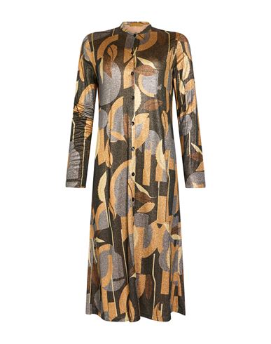 Woman Midi dress Grey Size 4 Viscose, Polyamide, Polyester