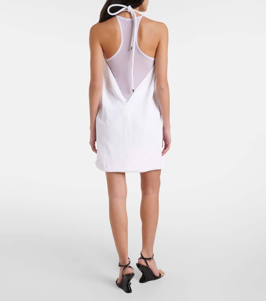 Arizona draped halterneck minidress
