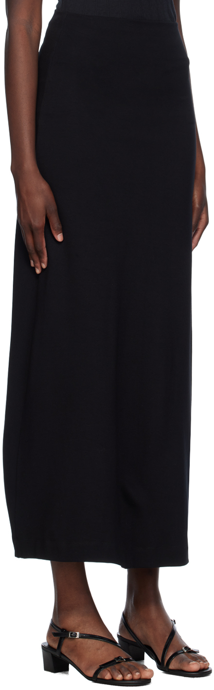 LESET Black Rio Midi Skirt