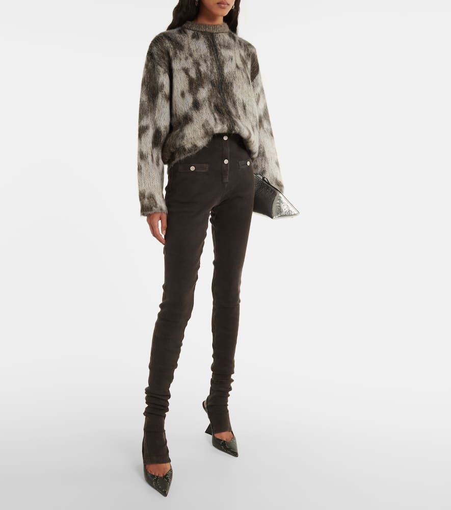 Cotton-blend leggings