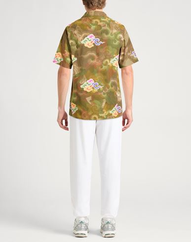 Man Shirt Military green Size M Cotton