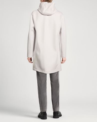 Resort Man Coat Light grey Size 42 Wool, Cashmere