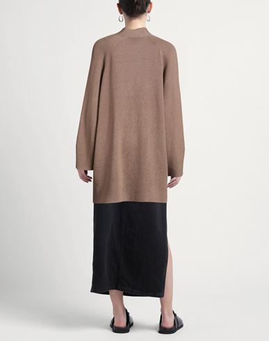 Woman Cardigan Light brown Size M/L Cashmere, Silk