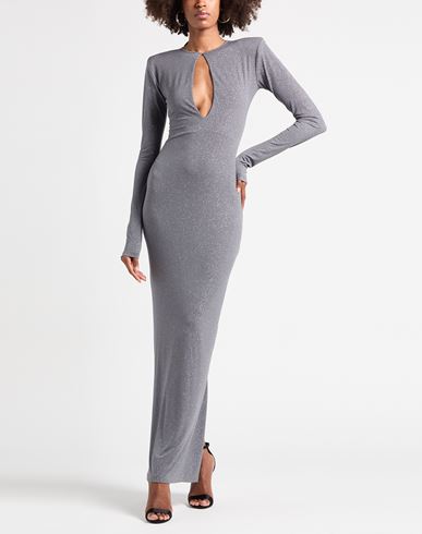 ! Woman Maxi dress Grey Size M Polyester