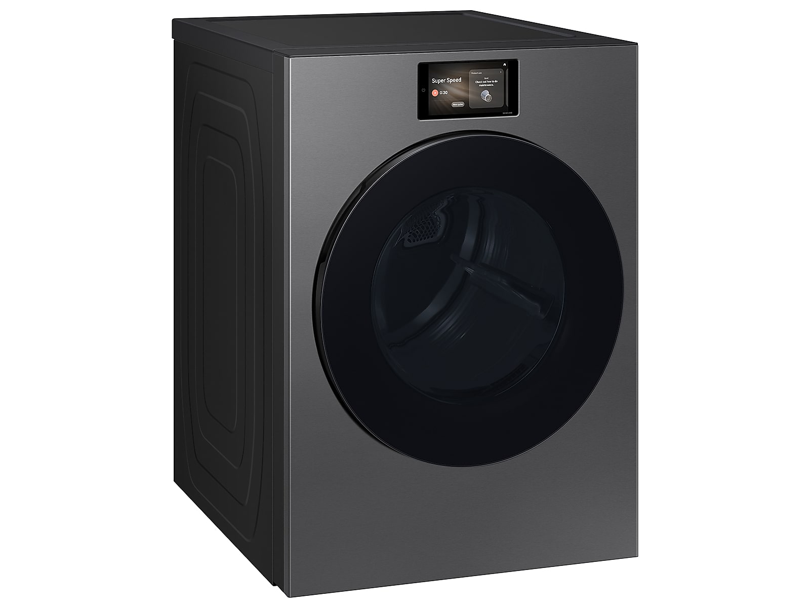 7.6 cu. ft. Bespoke AI Ultra Capacity Front Load Electric Dryer with AI Home and AI OptiDry+ in Dark Steel(DV90F53AESA3)