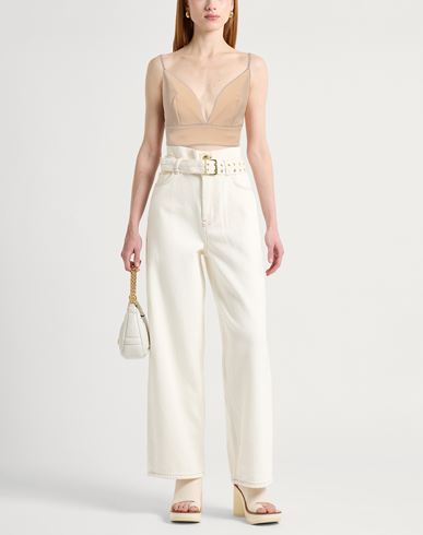 Elisabetta Franchi Woman Top Sand Size 2 Viscose, Elastane