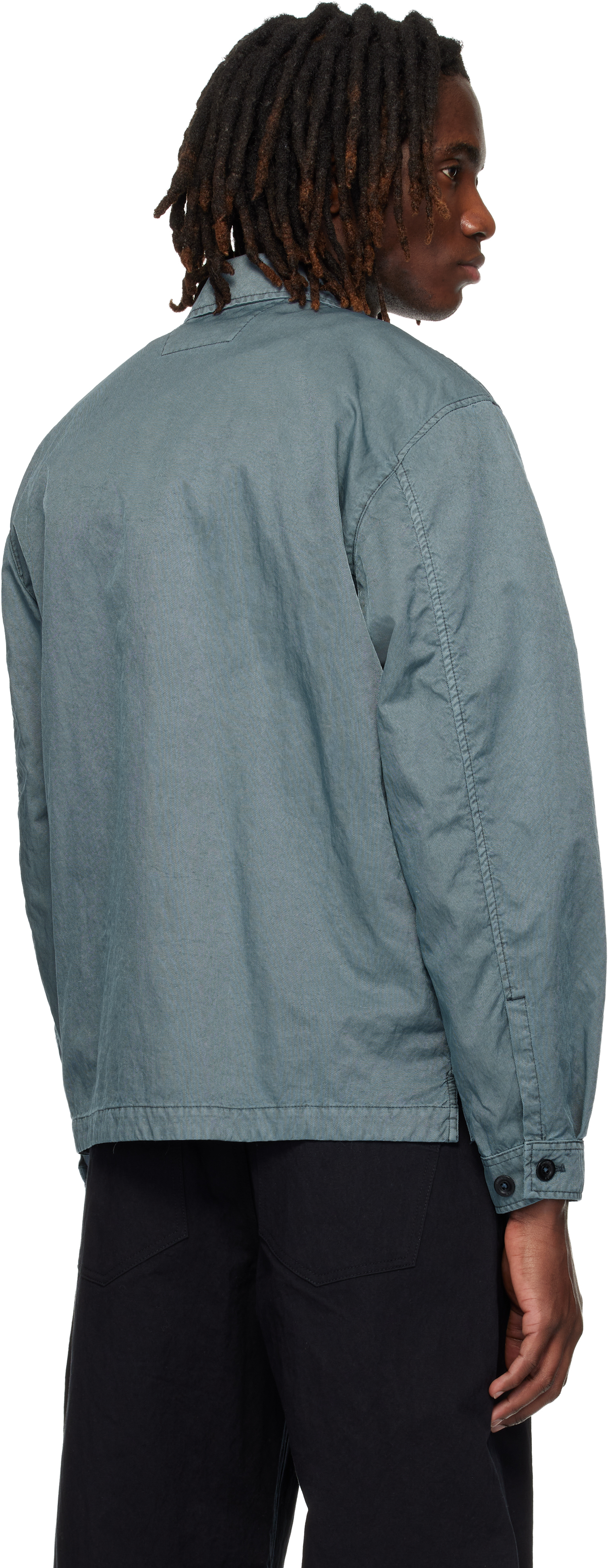 Blue Panama-R Zipped Lens Overshirt
