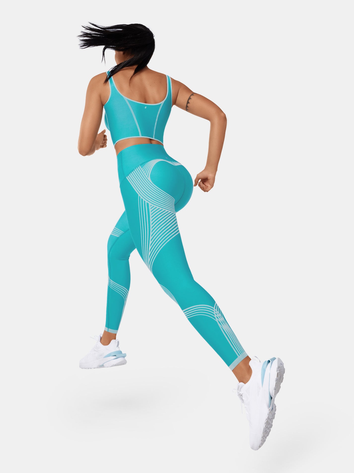 Body Sculpt Side Pocket Leggings - Hawaii Blue/Wave