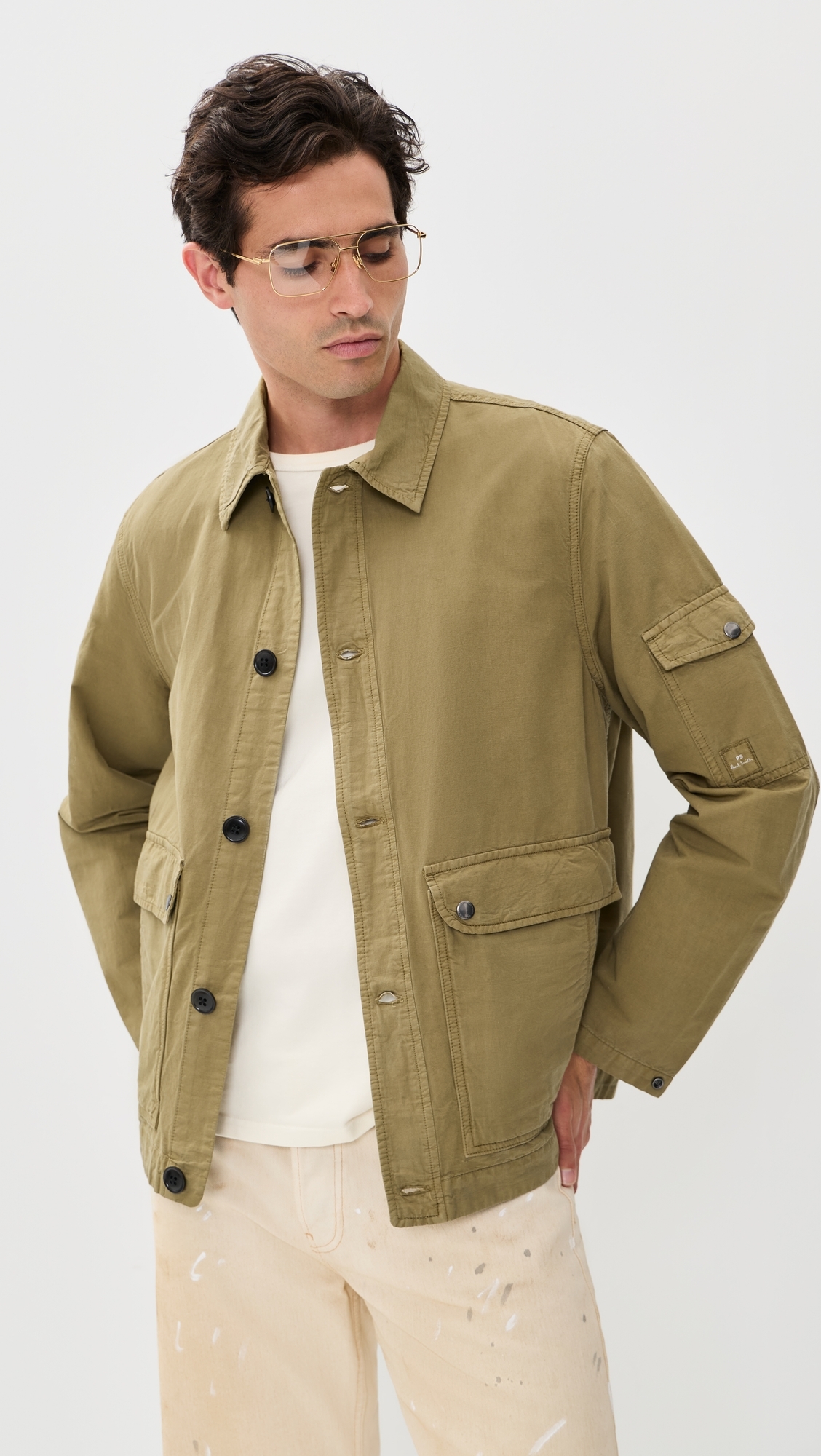 Shirt Jacket Olive Green