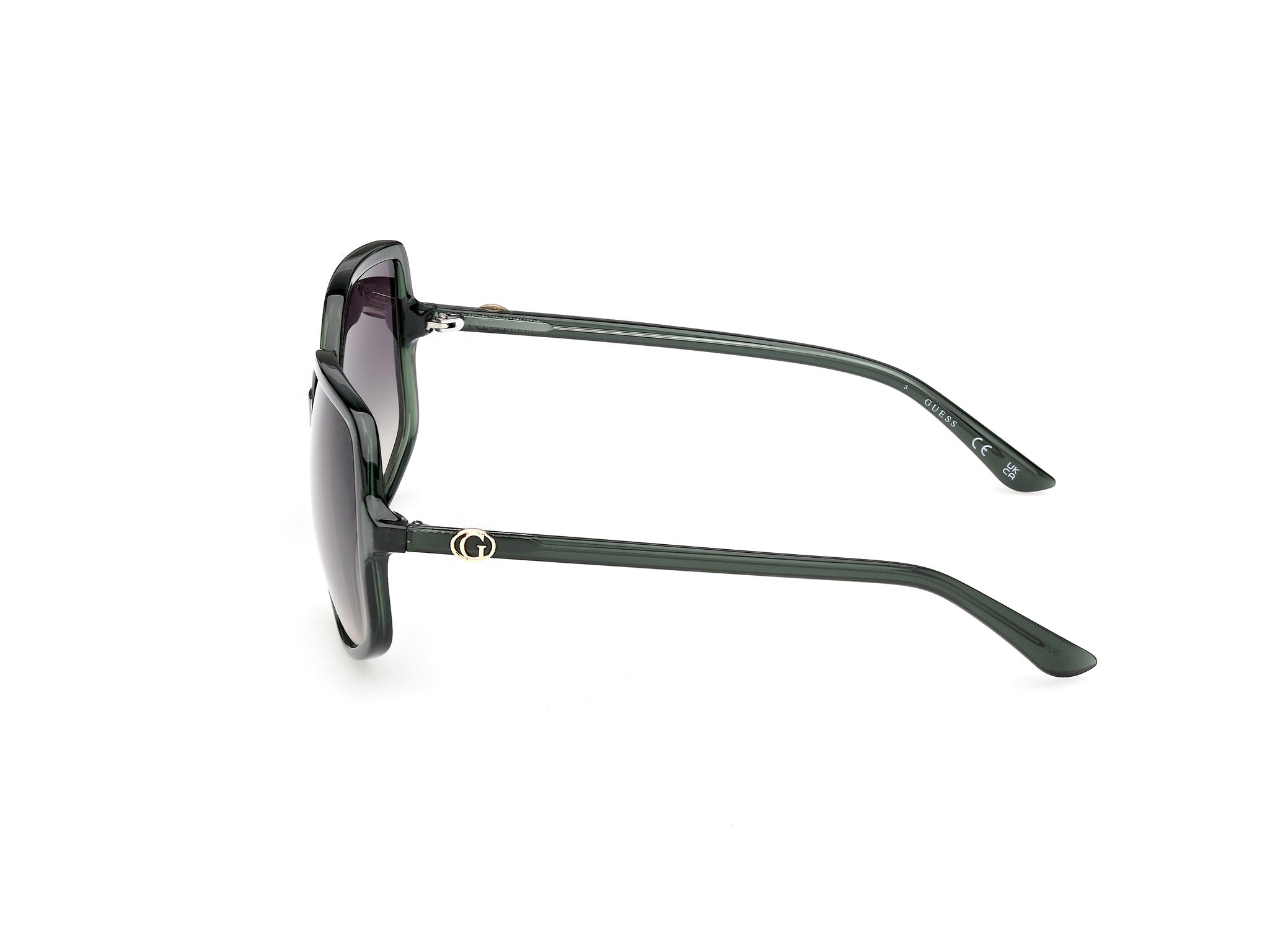 Guess Mujer Guess GU00257 96P Gafas de sol Inyectado Verde Verde Cuadrada Norma