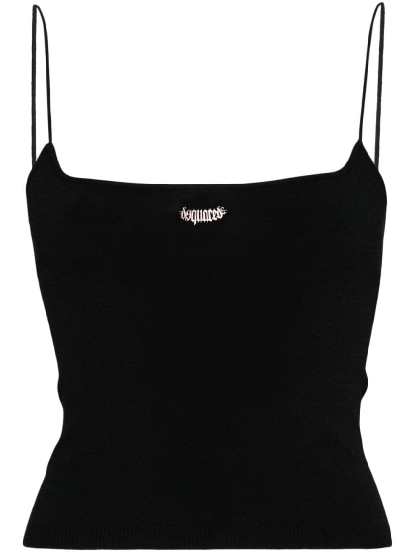 Cropped Top With Logo