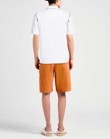 Man Polo shirt White Size L Cotton