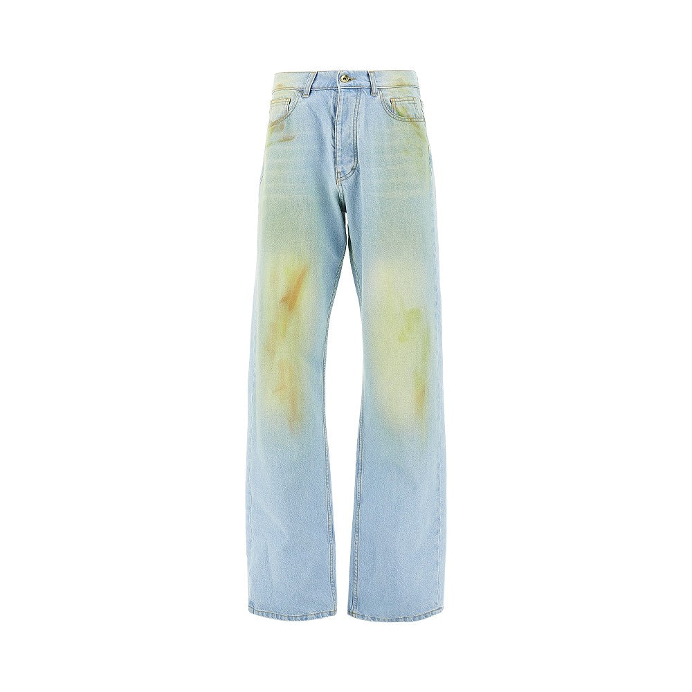 C.9.3 Stained effect Relaxed Fit jeans Man 50