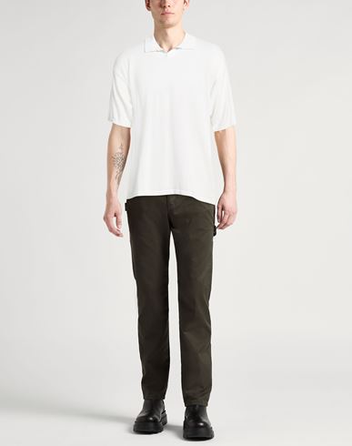 Man Sweater White Size 42 Cotton