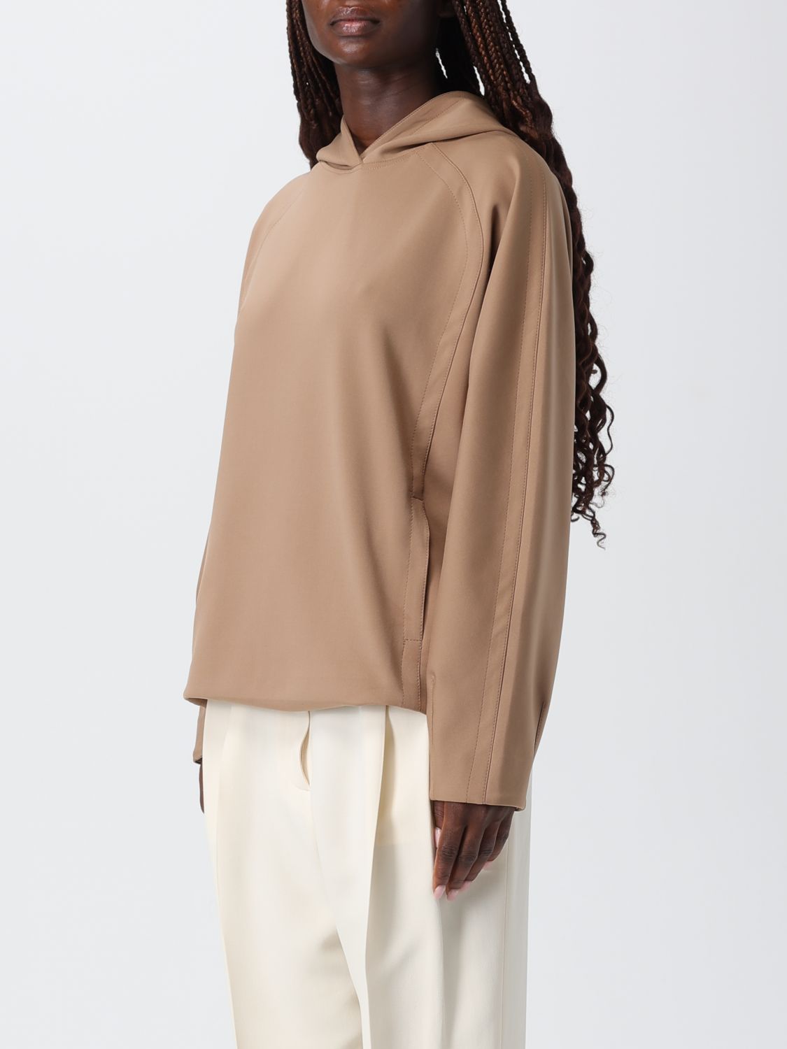 Sweatshirt Woman color Brown