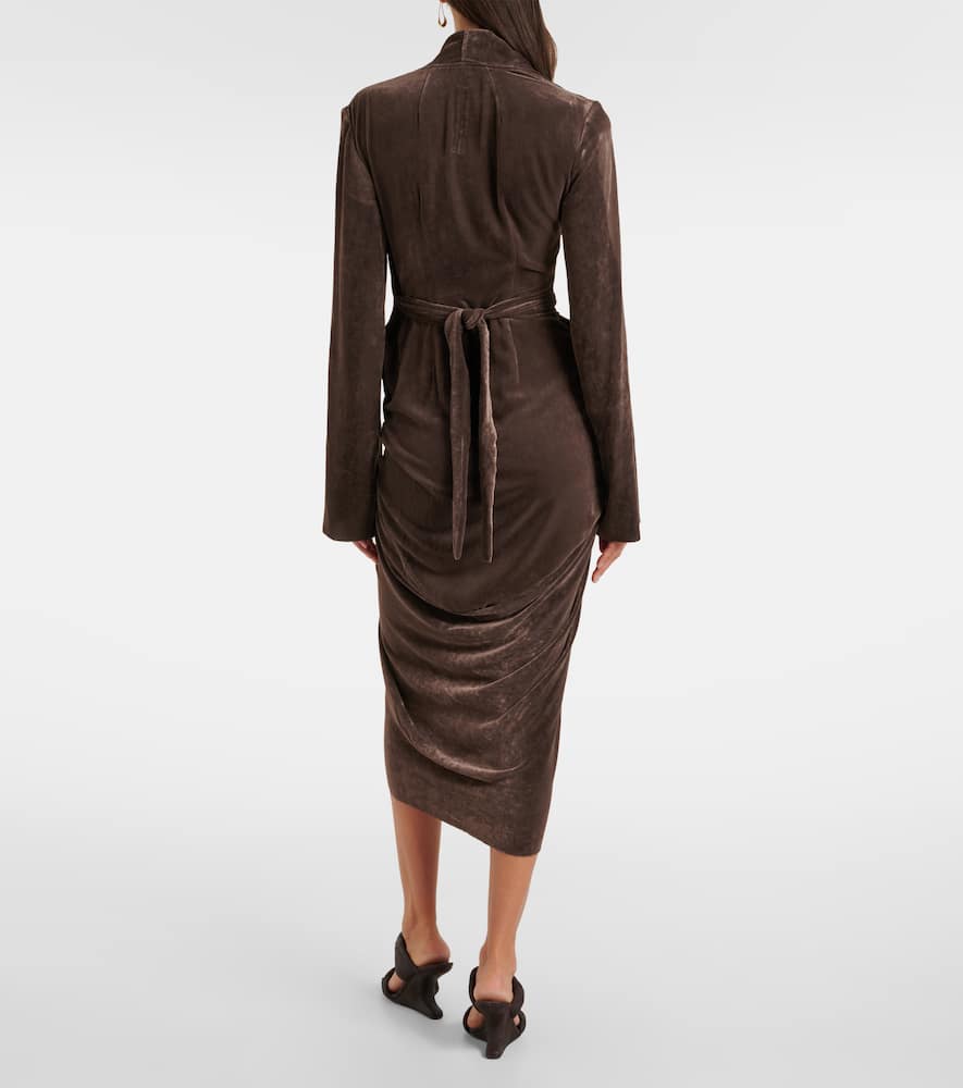 Wrap midi dress
