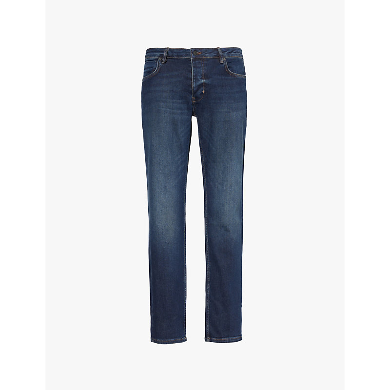 Mens Lou Slim Sunday Brand-Patch Straight-Leg Slim-Fit Stretch-Denim Blend Jeans