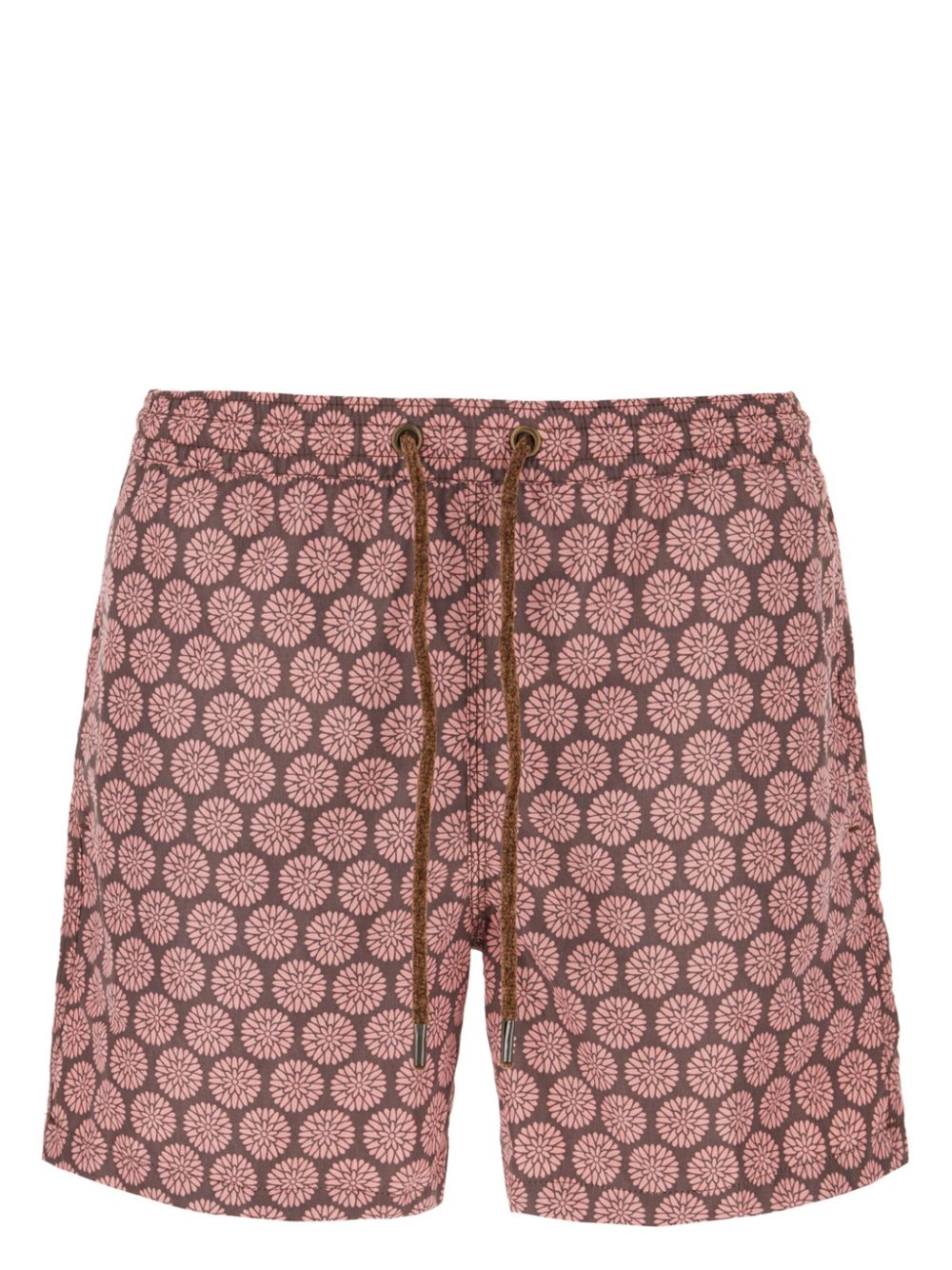 Floral-print swim shorts - Pink