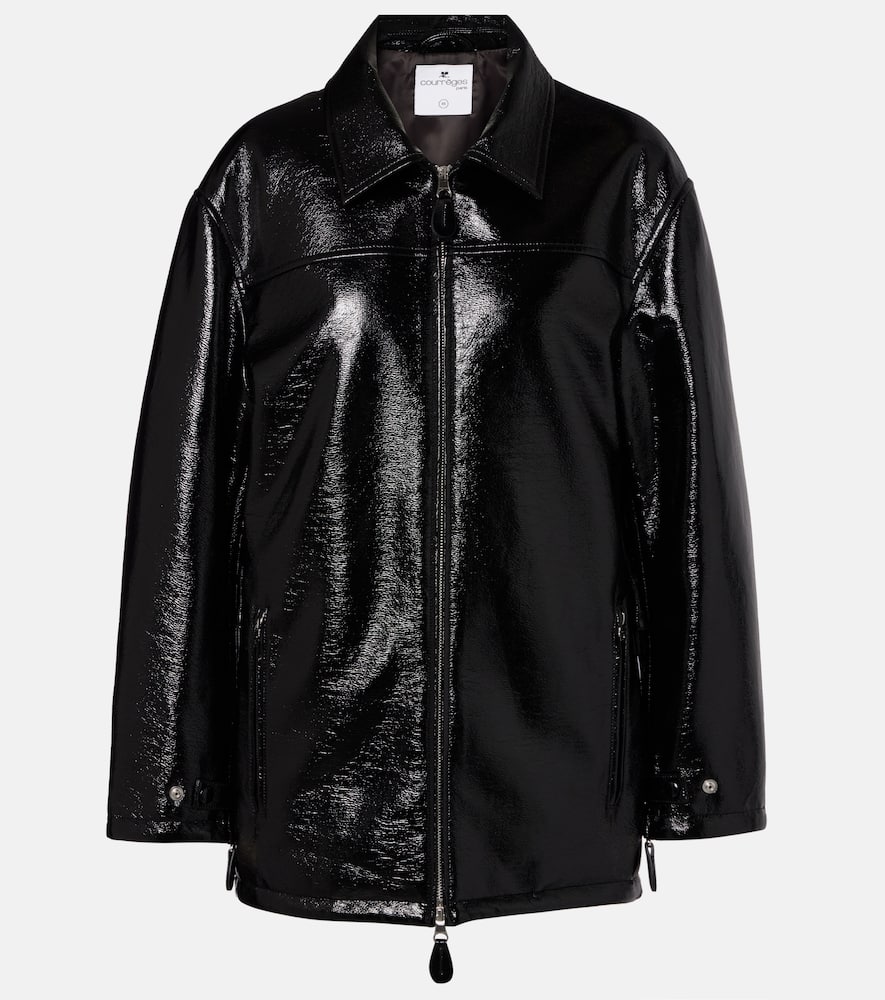 Courrèges Coated cotton-blend jacket