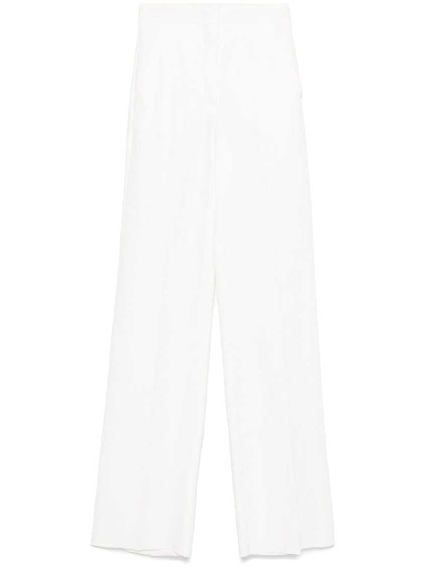 White Aversa linen trousers