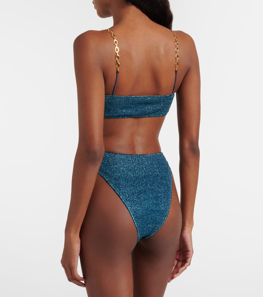 Oséree Lumière O Chain lamé bikini