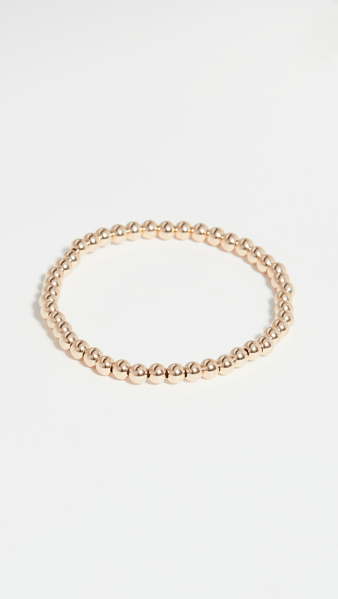 4mm Gold Bracelet Yellow Gold One Size