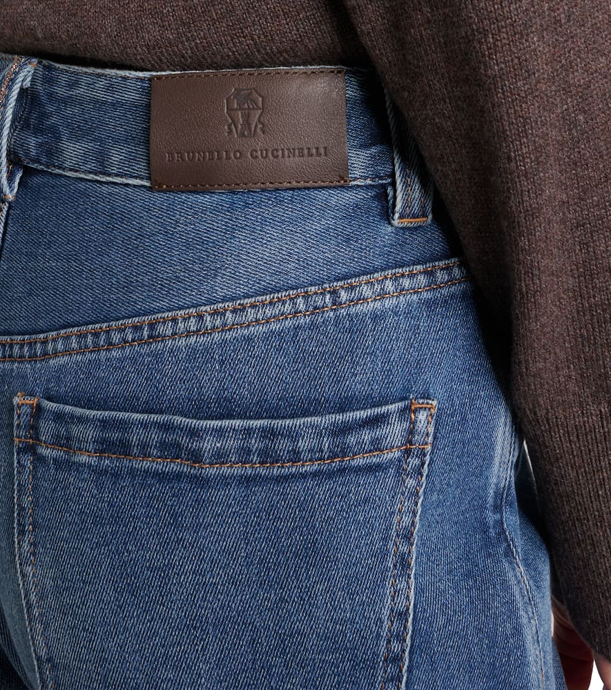 Low-rise straight jeans