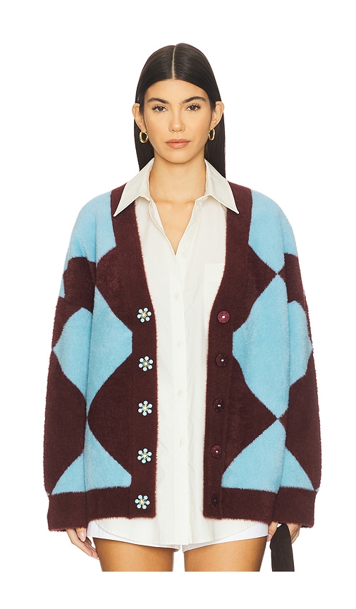 Essentiel Antwerp Iwho Oversized Cardigan in Blue. - XS also in M