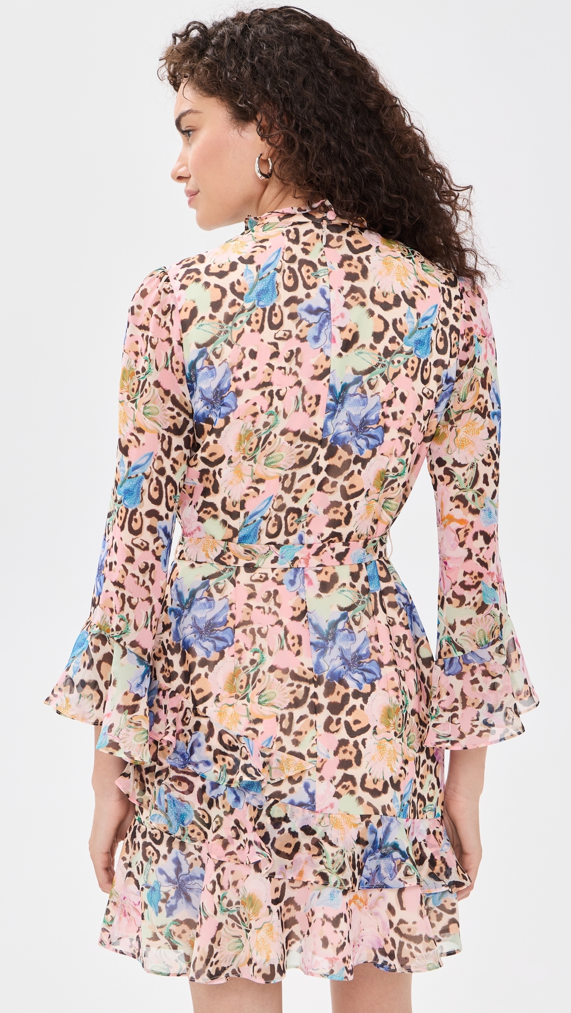 Marissa Silk Mini Dress 2491 Leopard Lilia