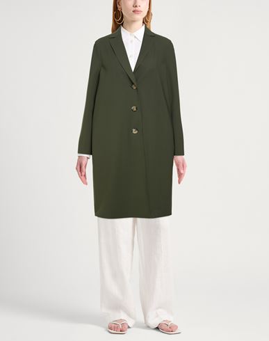 Woman Overcoat & Trench Coat Military green Size 6 Polyamide, Elastane