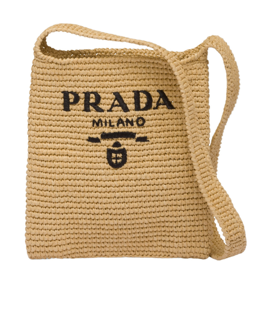 Raffia tote bag