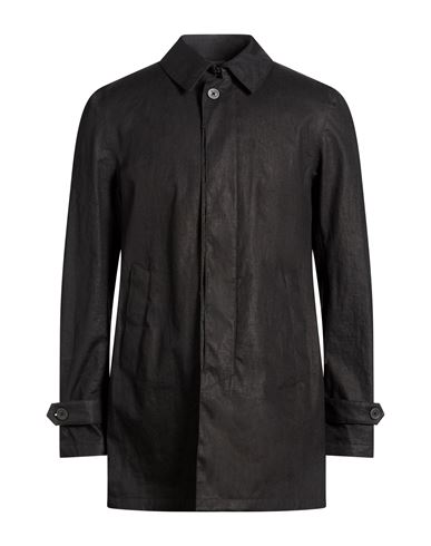 Laminar Man Overcoat & Trench Coat Black Size 36 Linen