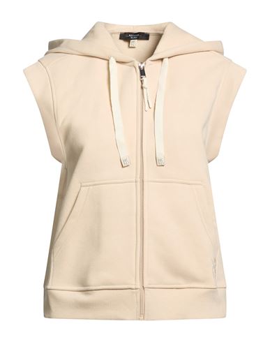 Woman Sweatshirt Beige Size M Cotton, Polyester
