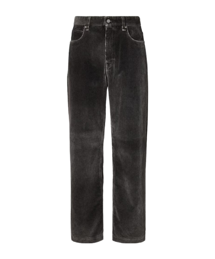 Straight-Leg Corduroy Long Jeans