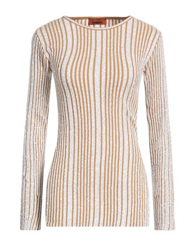 Woman Sweater Sand Size 6 Viscose, Polyester, Polyamide