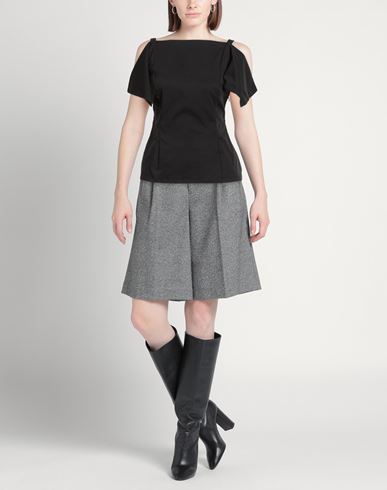 Woman Top Black Size 10 Cotton, Polyamide, Elastane