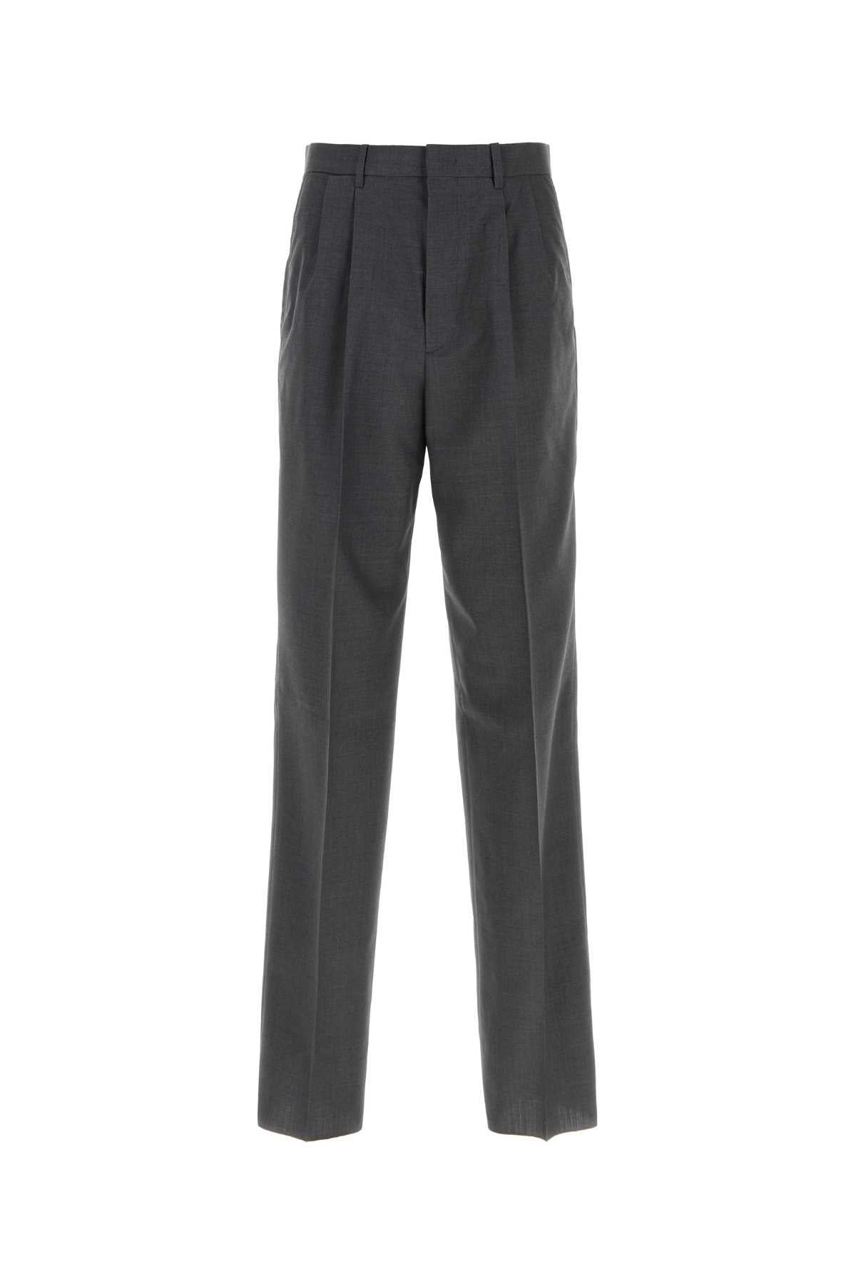 Virgin Wool Trousers — Gray