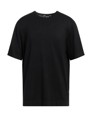 Man Sweater Black Size M Livaeco by Birla Cellulose, Polyester