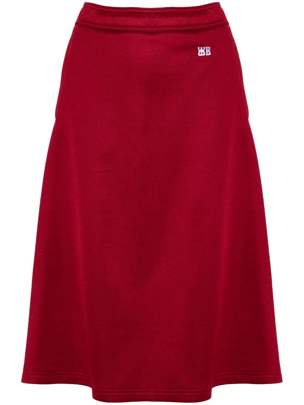 Shine midi skirt - Red