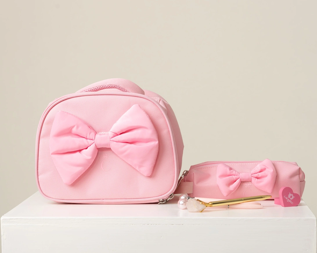 CARAMELO Girl's Girls Pink Bow Lunchbox Bag