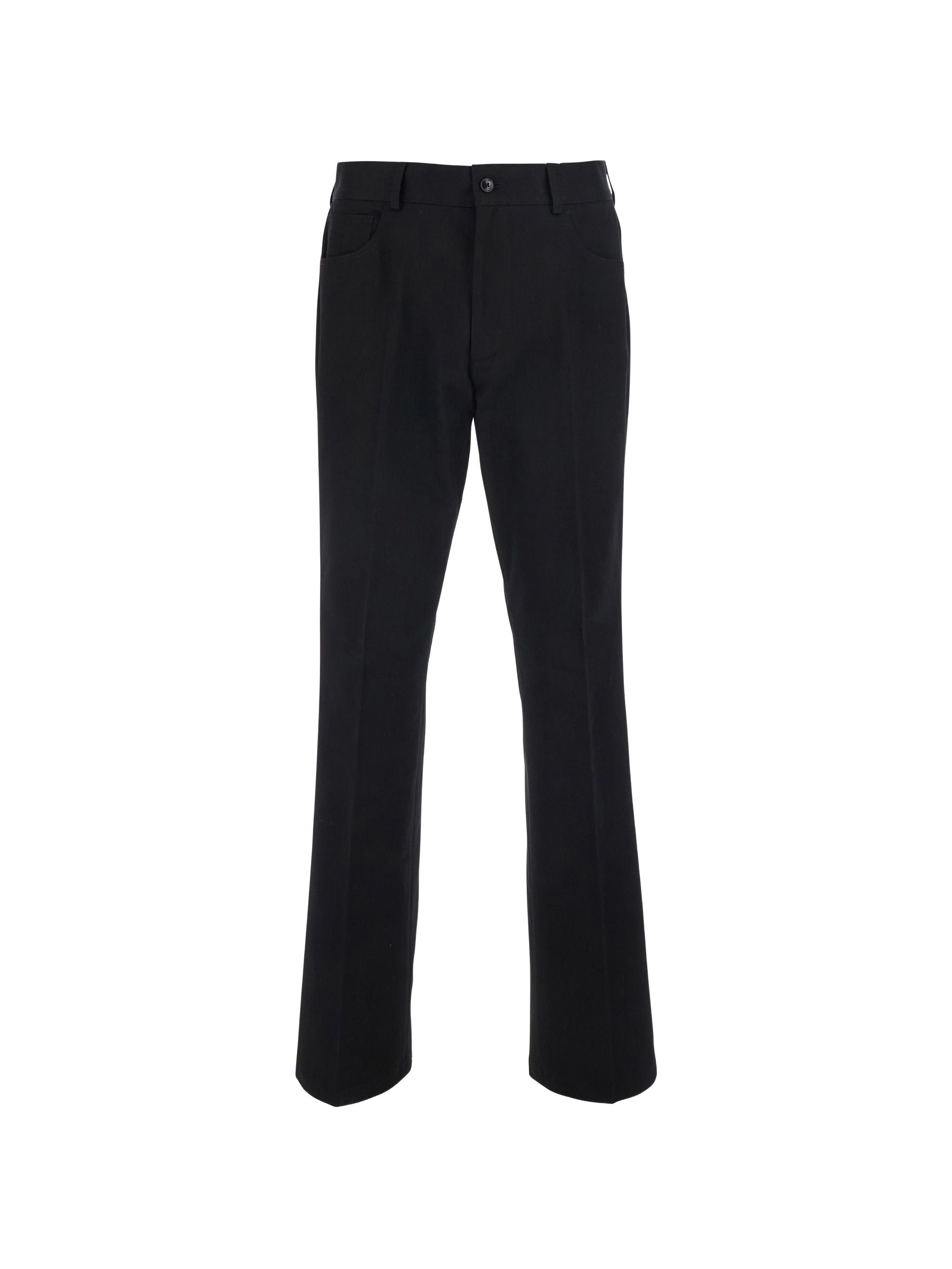 Script Cotton Slim Flare Pant