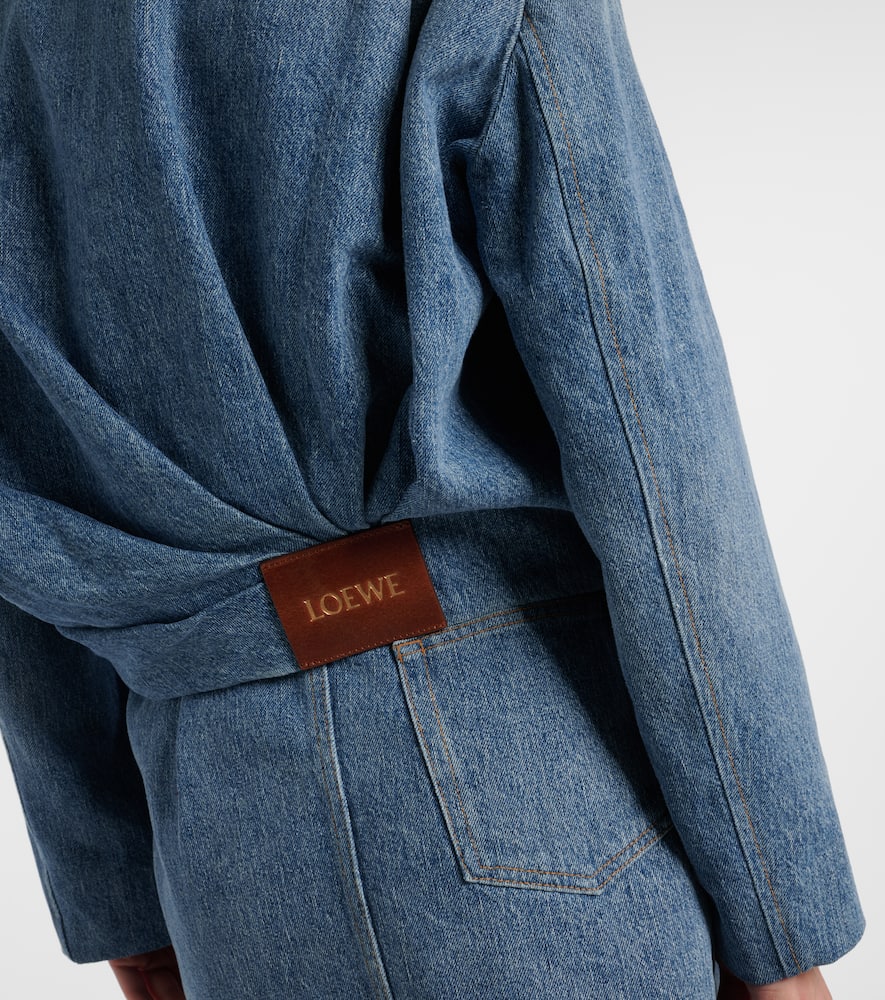 Loewe Draped denim jacket