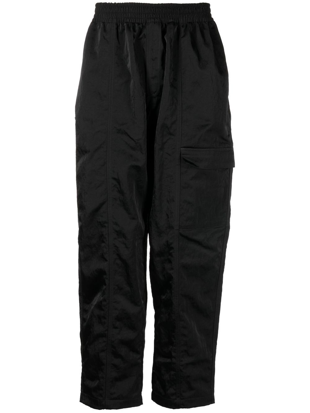 Cropped-leg trousers - Black