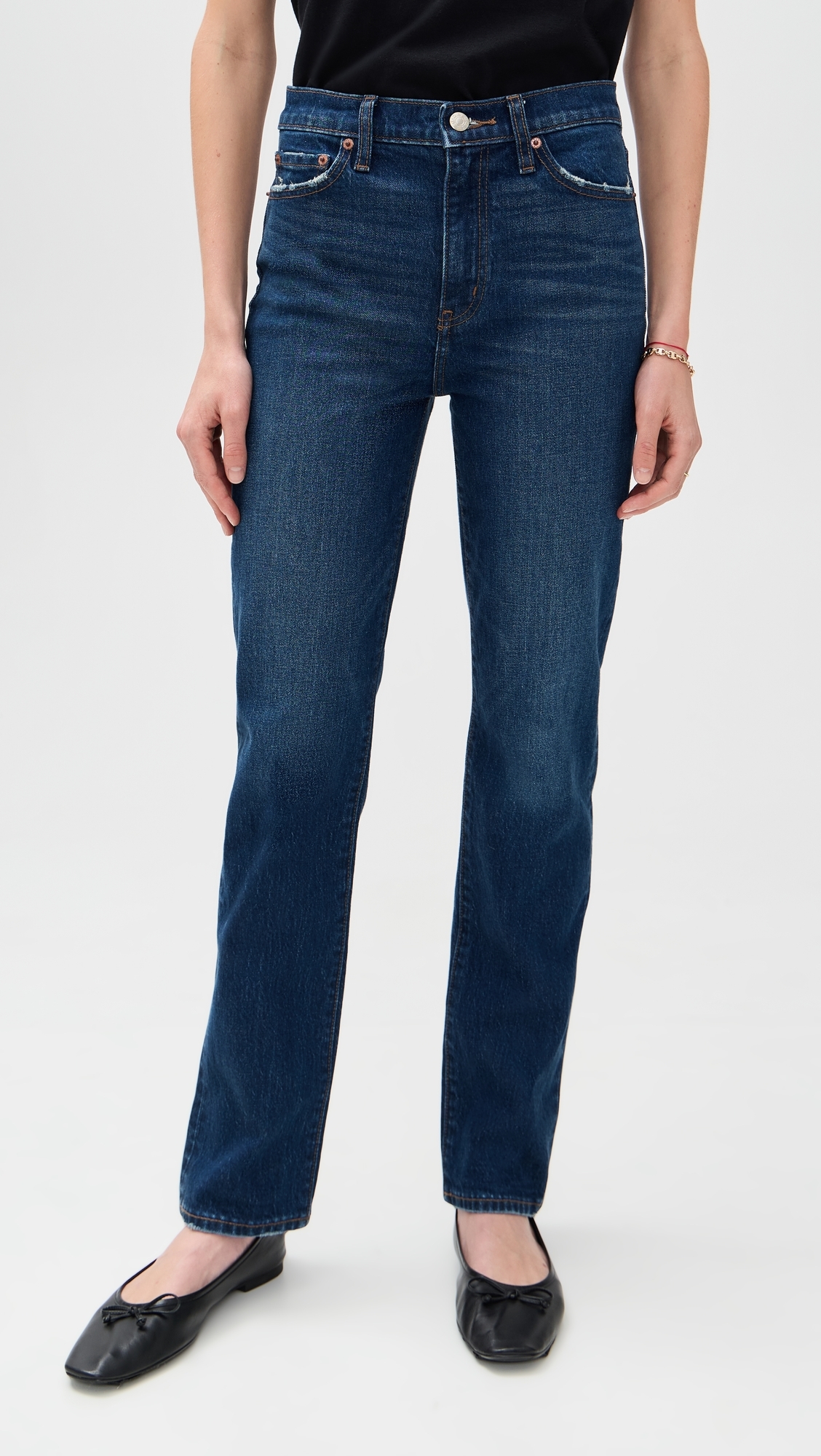 Smarty Pants High Rise Slim Straight Jeans Vintage Ink