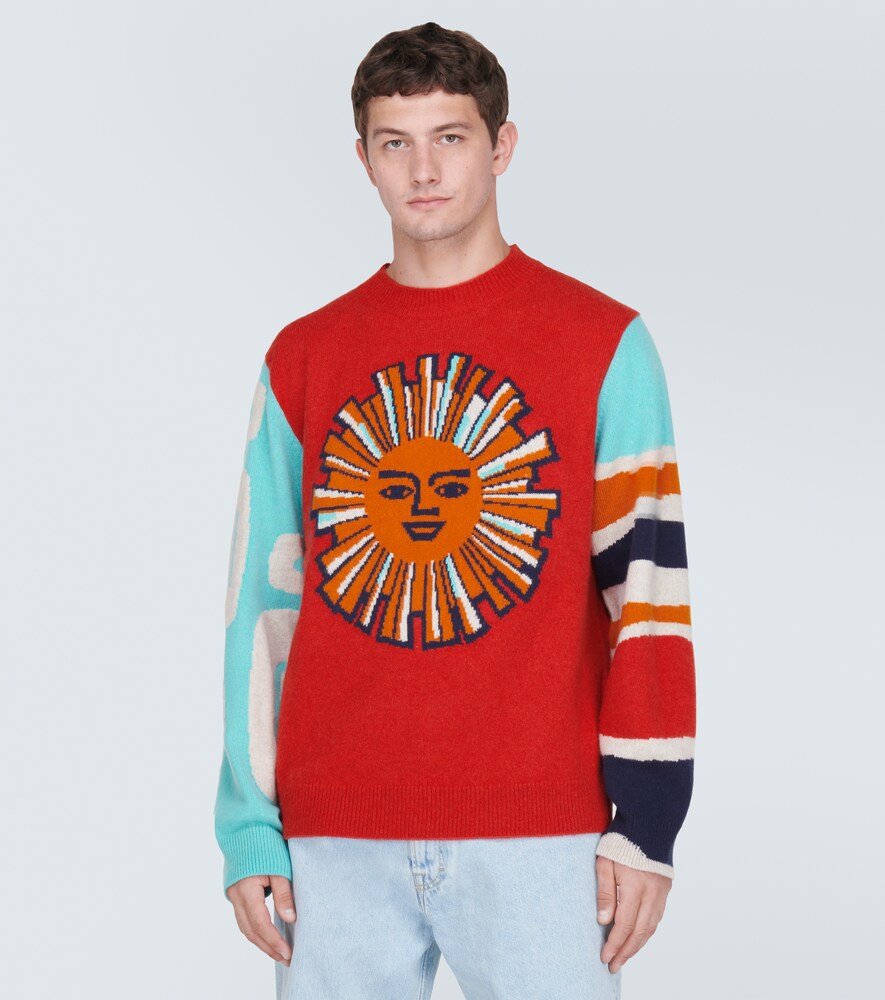 Jacquard cashmere sweater