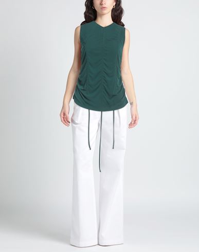 Woman Top Dark green Size 10 Viscose, Elastane